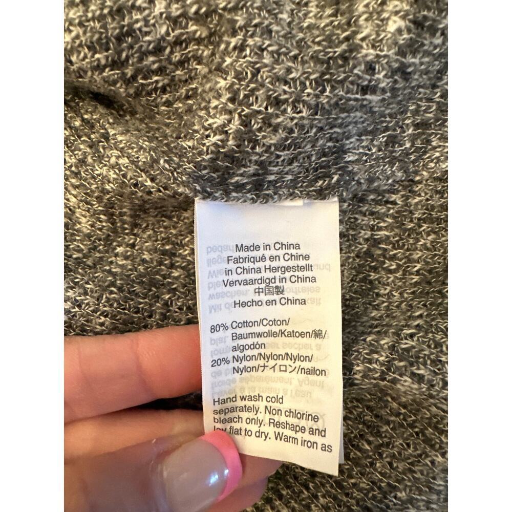 Madewell Alton Cardigan in Marled Stone Womens XSmall front pockets Cotton/Nylon - Picture 5 of 6